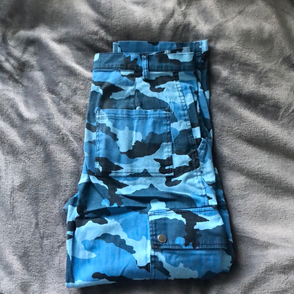 Blue camo pants